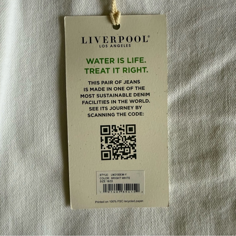 Liverpool Women's ‘Abby’ Bright White Skinny Stretch Jeans - Size 16 - New - Picture 6 of 7